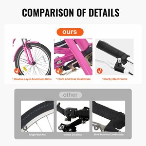 Triciclo Pieghevole per Adulti in Acciaio al Carbonio da 26 Pollici con Cesto Grande e Sedile Regolabile, Bici a 3 Ruote Cruiser - Product Image 3