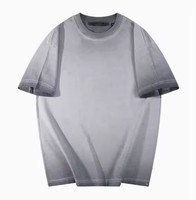 T-shirt uni pour homme, coupe ample, 100% coton, col rond, style vintage streetwear, décontracté, respirant, vêtement tendance, haut de gamme pour le marché américain, 230g