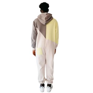 Combinaison de nuit pour homme en polaire respirante de haute qualité, avec logo personnalisé sur le devant, vente en gros - Product Image 2