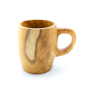 Mug en bois rustique fait main, tasse à café en bois massif naturel, vaisselle écologique pour le thé, le café, le jus - Product Image 1