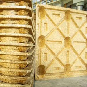 Palet de Madera Prensada de una Cara, 1200x800x130 mm, Ligero, Reciclable, Apilable en 4 Direcciones para Transporte de Carga - Product Image 5