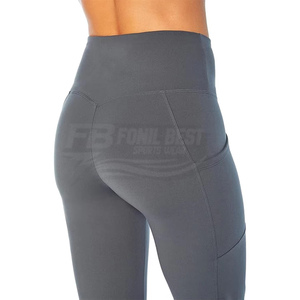 Leggings de Yoga para Mujer con Cintura Elástica de Alta Elasticidad en Cuatro Direcciones, Venta al por Mayor de Fábrica, Acanalados, Sin Costuras, Efecto Levanta Glúteos - Product Image 6