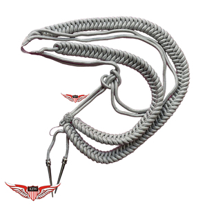 Aiguillette en argent allemand tressée pour défilé, Aiguillette d'épaule - Product Image 3