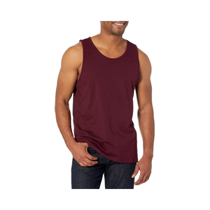 Camiseta sin mangas para hombre al por mayor con logo personalizado, transpirable, de poliéster, para gimnasio, estilo casual, tejido de punto, hecha en Pakistán - Product Image 1