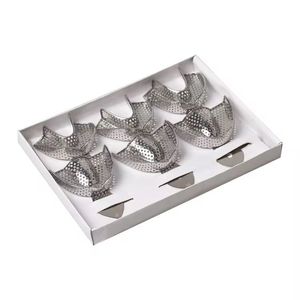 Juego de Bandejas de Impresión Dentales de Acero Inoxidable Perforadas, Superiores e Inferiores, Autoclavables, Instrumentos Dentales de QASIDEN INSTRUMENTS - Product Image 2