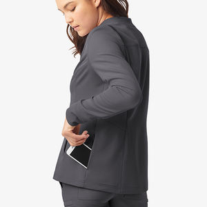 Chaquetas de Invierno al por Mayor con Diseño Personalizado 2026, Chaquetas de Trabajo para Mujer, Corte Ajustado, Largas, con Múltiples Bolsillos y Cuello Redondo - Product Image 6