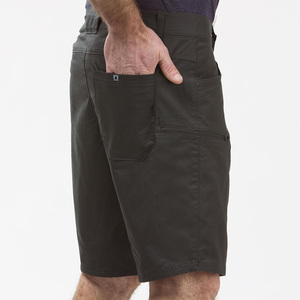 Shorts Bermuda Homme Gris Foncé en Tissu Oxford Écologique Spandex/Polyester, Taille Mi-Haute, Braguette Boutonnée, Séchage Rapide, Longueur Genou - Product Image 3
