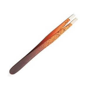 Pinzas de Cejas Profesionales de Acero Inoxidable Chapadas en Oro de Lujo, Ligeras, Personalizadas, con Punta Puntiaguda, Duraderas y Elegantes - Product Image 1