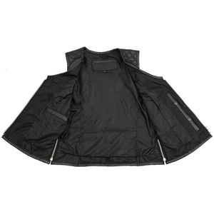 Chaleco de Cuero para Motocicleta, Transpirable, para Hombre y Mujer, Nuevo, Estilo Club Biker, Cuero Genuino Perforado, Precio Bajo al por Mayor - Product Image 4