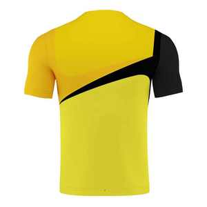 Camiseta de Fútbol Unisex con Degradado Amarillo, Manga Corta, Impresión Sublimada, Absorbe la Humedad, Ajustada, Cuello en V, Poliéster, para Adultos, Verano - Product Image 6
