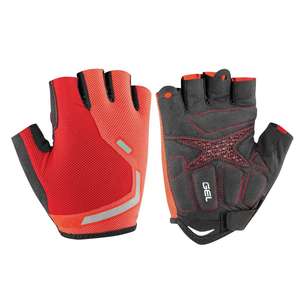 Gants de cyclisme en cuir avec logo personnalisé, pour hommes et femmes, style demi-doigts, légers, de haute qualité, pour la course, été - Product Image 4