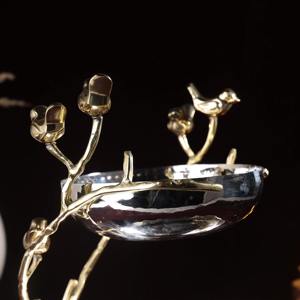 Bol à chocolat en métal argenté de luxe à 2 niveaux, idéal pour les occasions festives comme Diwali, l'Aïd al-Fitr et Noël - Product Image 5