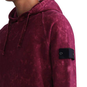 Sweat à capuche personnalisé pour homme, épais, vintage, hiver, en polaire, coupe classique, respirant, effet délavé, imprimé uni, impression numérique - Product Image 5