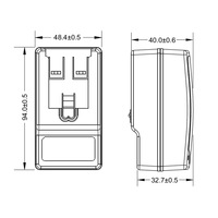 Adaptateur secteur AC/DC 54V 1.11A FranMar, sortie DC 5.5mm, prise AC interchangeable (UK/US/AU/EU), matériau PC, montage mural