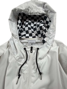 Chaqueta Anorak con Capucha y Cierre de Cremallera, a Cuadros Blancos, para Hombre, Estilo Casual, Holgada, para Primavera y Actividades al Aire Libre - Product Image 4