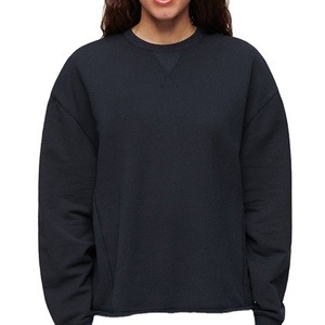 Nouveau design – Sweat-shirts pour femme en maille tricotée, coupe ajustée, épaules tombantes, couleur personnalisable, épais, élégants et de haute qualité - Product Image 6