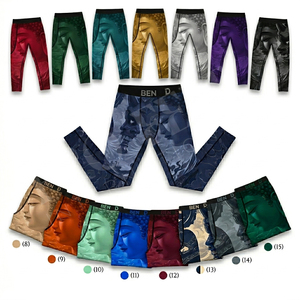 Leggings de compression confortables à faible MOQ, imprimés sur mesure, très extensibles, pour le yoga, la gym, la course et le sport - Product Image 1