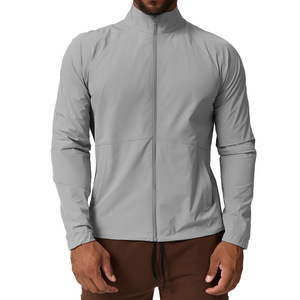 <b>Mens</b> Stretch Training Sports <b>Jacket</b> Lightweight Activewear Fitness Running Zip <b>Jacket</b> Comfortable Gym Outerwear For Daily - Product Image 1