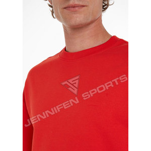 Sudadera Deportiva de Invierno Unisex para Hombre, Cuello Redondo, con Logotipo Personalizado Impreso, 100% Algodón, Felpa, Color Negro - Product Image 5