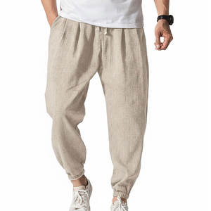 Pantalon Harem Homme Élégant Coupe Décontractée Ample Tendance Streetwear Tissu Confortable Pour Activités Quotidiennes - Product Image 1