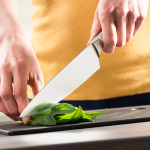 Professional Chef <b>Knife</b> Stainless Steel Kitchen <b>Knife</b> with White Resin Handle <b>Sharp</b> Cooking <b>Knife</b> OEM Custom Logo - Product Image 3
