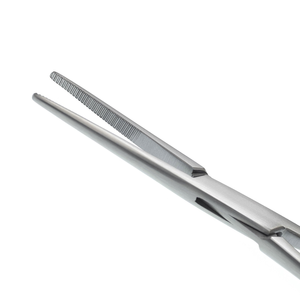 คีมหนีบหลอดเลือดแบบตรง Kelly Hemostatic Forceps ขนาด 14 ซม. ทำจากสแตนเลสสตีล สำหรับหนีบหลอดเลือดแดงในงานผ่าตัด ปากคีมแบบหยักละเอียด - Product Image 2