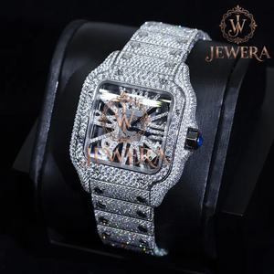 Best Quality Mossinate Elegant Gold and Silver Stainless Steel <b>Watch</b> Genuine Diamond Detailing <b>for</b> a Luxurious Look and Feel - Product Image 2