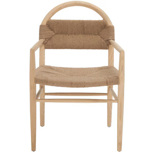 Silla de Comedor de Madera Minimalista de Lujo al por Mayor, Respaldo de Cuerda Tejida Arqueada, Muebles para el Hogar, Interiores Contemporáneos, NAM HAI Binh - Product Image 3