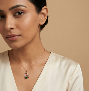 Magnifique pendentif en diamant naturel de 0,09 carat, couleur H-I, taille brillant rond, clarté VS-SI, bijoux fins pour une brillance durable - Product Image 1