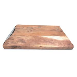 Meilleur fournisseur de planches à découper en bois, forme ronde, finition antique, réutilisable, passe au lave-vaisselle, épaisseur 1,3 cm, ustensiles de cuisine pour la découpe - Product Image 6