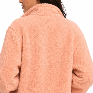 Women's Sherpa <b>Fleece</b> <b>Jacket</b> Premium Sherpa <b>Fleece</b> Fabric Soft Warm Cozy Lightweight <b>Teddy</b> Full Front Zipper Sherpa <b>Jacket</b> - Product Image 4