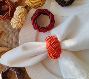 Anillos de Servilleta Coloridos, Anillos de Servilleta con Nudo de Rayón, Porta Servilletas para Decoración de Mesa, Anillos para Servilletas - Product Image 1