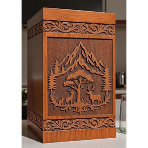 Wooden Urn for Ashes Export Quality Supplier Wooden Urn with Custom Branding for Wholesale urn by AYAANS - Product Image 1
