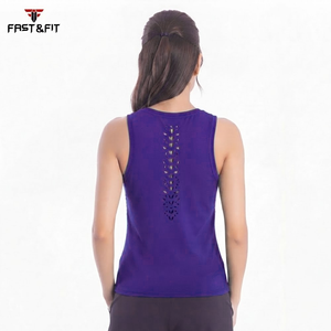 Tops Deportivos de Compresión para Mujer, Personalizados con Logotipo, para Verano, Gimnasio, Fitness, Yoga, Tejidos en 100% Algodón, Venta al Por Mayor - Product Image 4