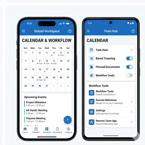 Application RoyalCraft Workspace – Collaboration d'équipe, projets, tâches, documents et centre de productivité ios/android - Product Image 4