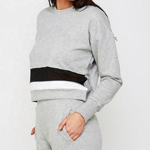 Conjunto Deportivo de Dos Piezas para Mujer, 100% Algodón, Sudadera con Capucha Elegante y Pantalones Deportivos de Pierna Recta, Cuello Redondo, Cómodo, Transpirable y Ligero - Product Image 2