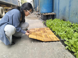 Baldosas de terraza entrelazadas DIY de 30 x 30 cm para patio interior, balcón, terraza, jardín, fáciles de instalar, impermeables, antideslizantes y certificadas. - Product Image 5