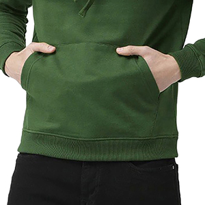 Autumn Winter Men's 100% Cotton Fleece Pullover Hoodie Regular Fit Pocket Quick Dry Breathable Casual Long Sleeve <b>Warm</b> <b>Jumper</b> - Product Image 2