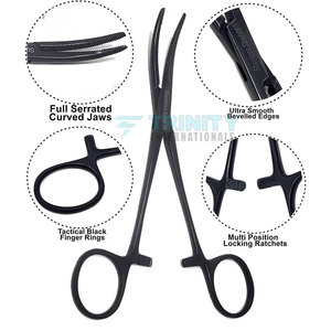 Équipement chirurgical de précision : Pince hémostatique Mosquito incurvée, outil médical avancé - Product Image 5