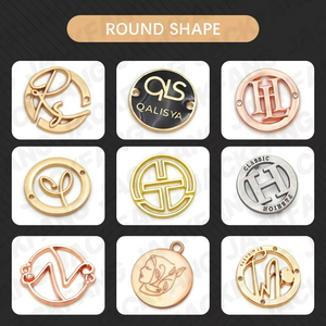 Custom Engraved Metal <b>Bag</b> <b>Tags</b> Zinc Alloy Name Plate Logo Label for Handbag Garment Accessories - Product Image 2