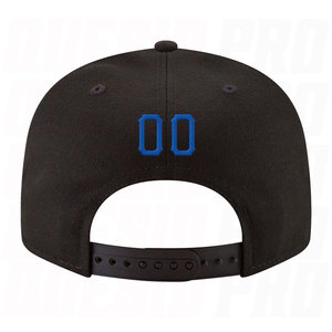 Casquette Snapback Ajustable Noire Personnalisée avec Broderie Rouge Royale – Casquette de Baseball Premium avec Logo Brodé pour Équipe Sportive - Product Image 2