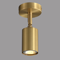 MEEROSEE Éclairage moderne clouant les luminaires de plafond en or Luminaire de cuisine en laiton simple pour chambre à coucher 400K3302-1