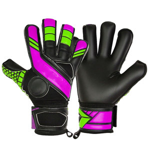 Gants de gardien de but de football personnalisés, à doigts complets, antidérapants, respirants, avec sangle de poignet réglable, unisexe, en PU, pour le sport, avec protection du pouce - Product Image 1