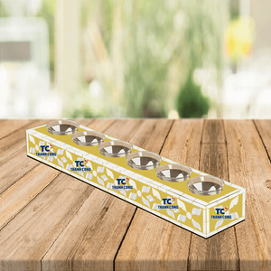 Portavasos de nácar personalizado con 6 vasos de cristal, suministro al por mayor a precios competitivos, hecho a mano de lujo para compradores a granel - Product Image 1