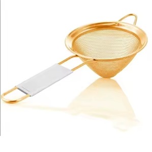 Infuseur à thé en cuivre, design minimaliste rond, réutilisable, filtre pour thé en feuilles, pour théière - Product Image 3