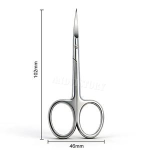 1 pièce Ciseaux à cuticules courbés de précision pour manucure, coupe-cuticules professionnel en acier inoxydable - Product Image 4