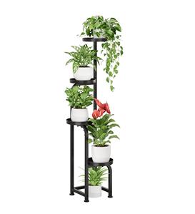 Support de plante en fer au design tendance avec finition antique, idéal pour la décoration de jardin rustique, de balcon et d'intérieur. - Product Image 1