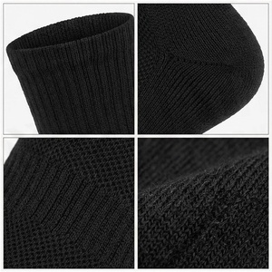 NORTH APPROACH Crew <b>Socks</b> <b>Black</b> Letter Pattern Breathable Regular Style for Adults Spring Season - Product Image 4