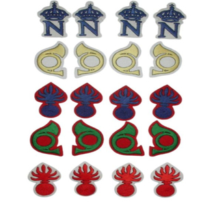 Ensemble d'insignes brodés : Patch lettre, Badge initial couronne, Symbole de dessin animé, Insigne français de style napoléonien à coudre - Product Image 6