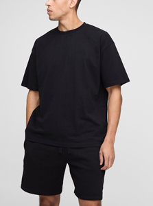 High Quality 100% Cotton Custom Logo Vintage Streetwear Patchwork Washed <b>T</b> <b>Shirt</b> <b>and</b> <b>Shorts</b> <b>Mens</b> Oversized <b>Short</b> Set - Product Image 6
